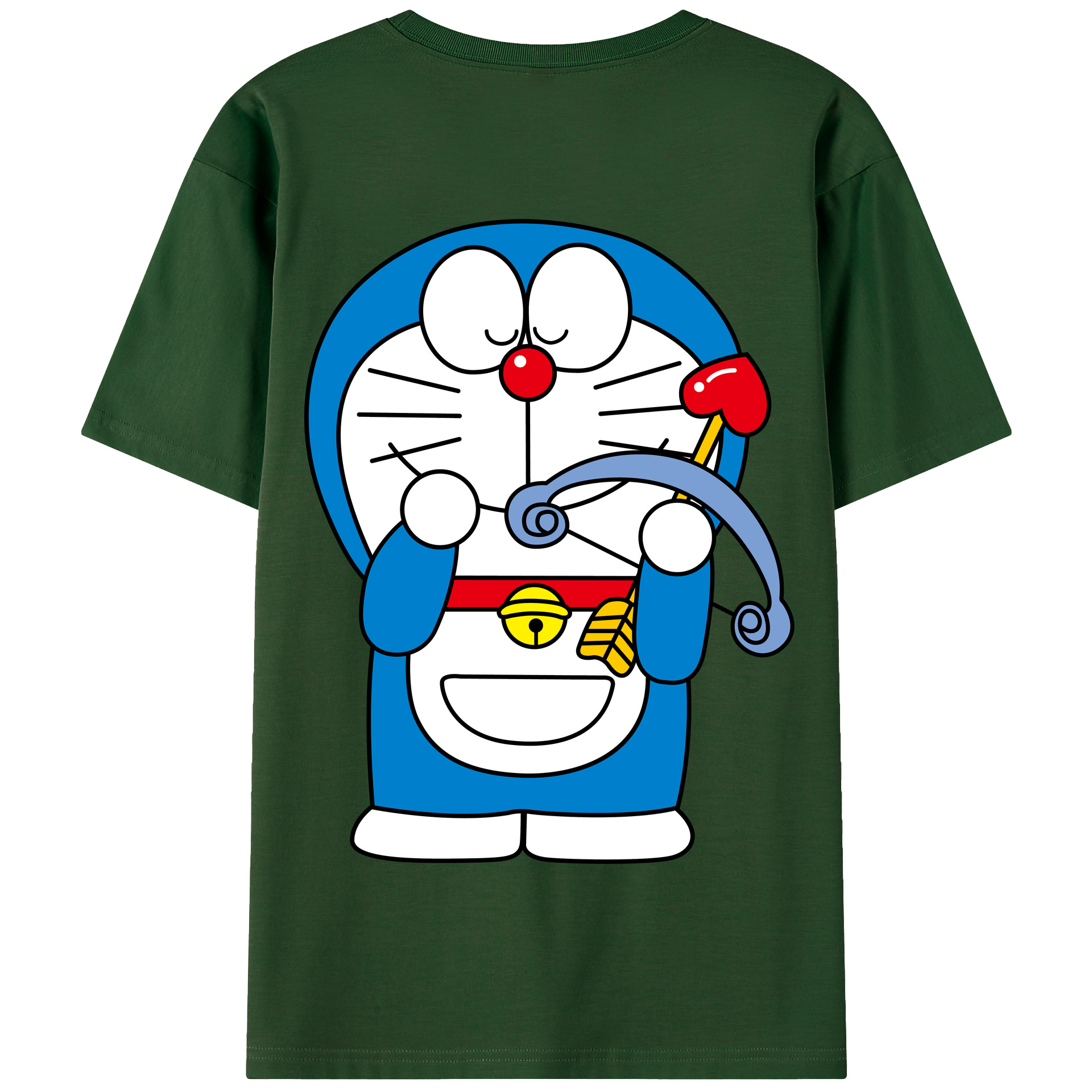 （画像用） ドラえもん Doraemon 綿100％半袖Tシャツ（背面プリント）